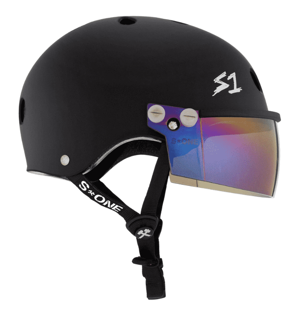 Matte Black Visor Helmet by S1