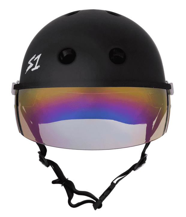 Matte Black Visor Helmet by S1